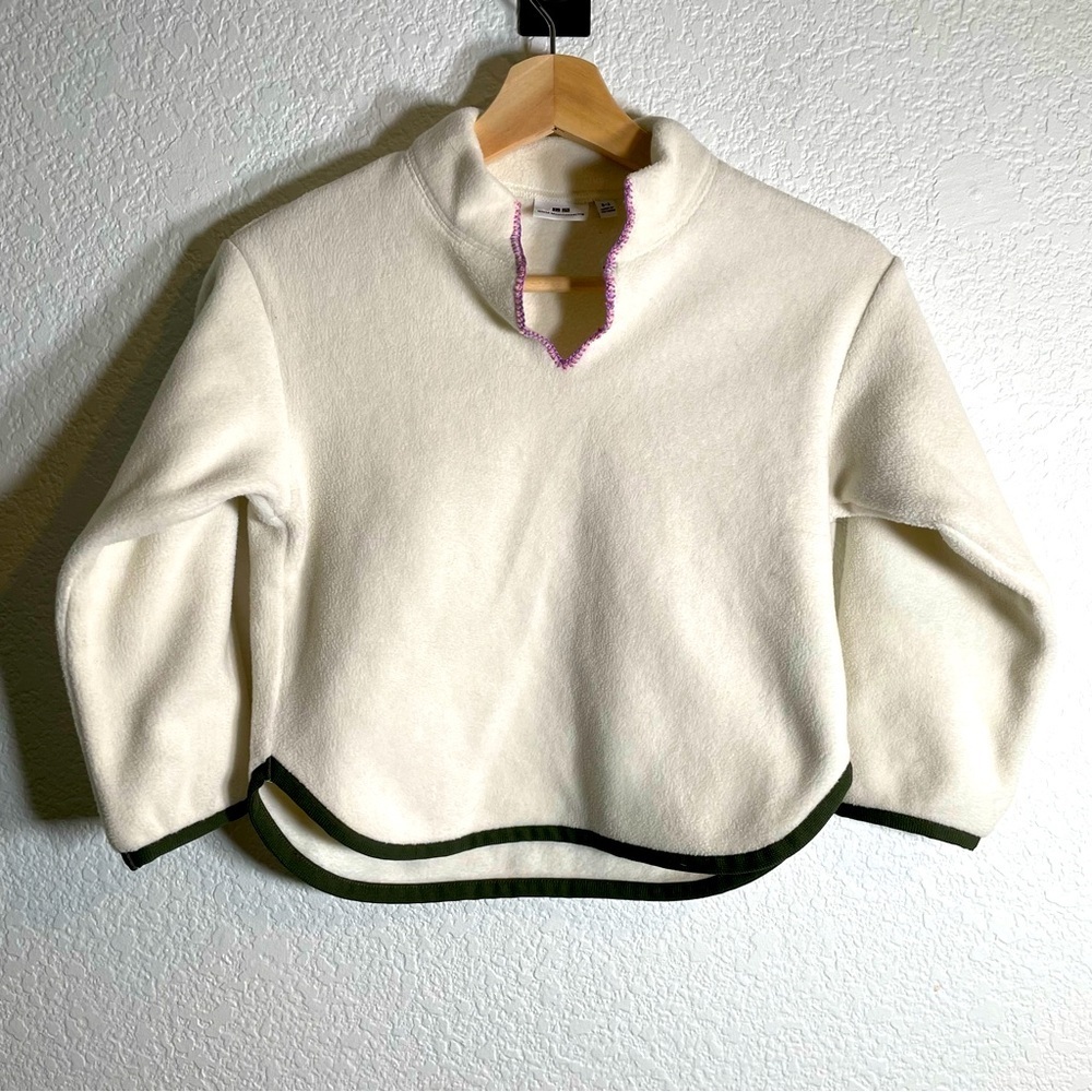 Uniqlo x White Mountaineering Fleece Sweater Long-Sleeve Pullover Kids Girls 5-6